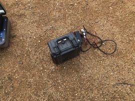 TerraTEM 24V x 20AmpHr Monex battery and charger.