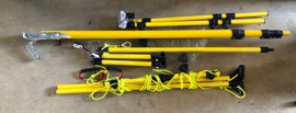 Dismantled Wallaroo transmitter loop cart drawbar