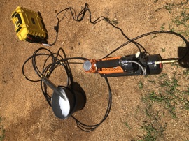 Bennett sampling pump compressor and 12V battery