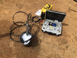 Bennett sampling pump operating with QED compressor/regulator